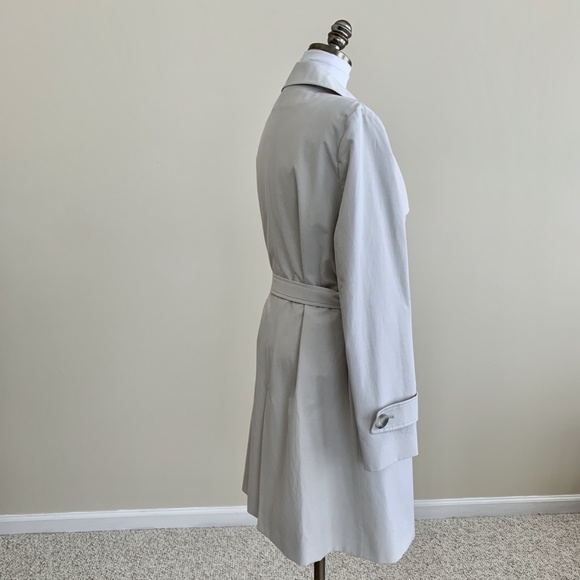 NWT Cinzia Rocca Due Trench in Light Stone, Sz 12 - Picture 7 of 10